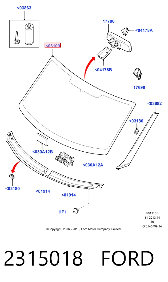 Автоскло Pilkington ST500937 ціна, від 135.81 USD