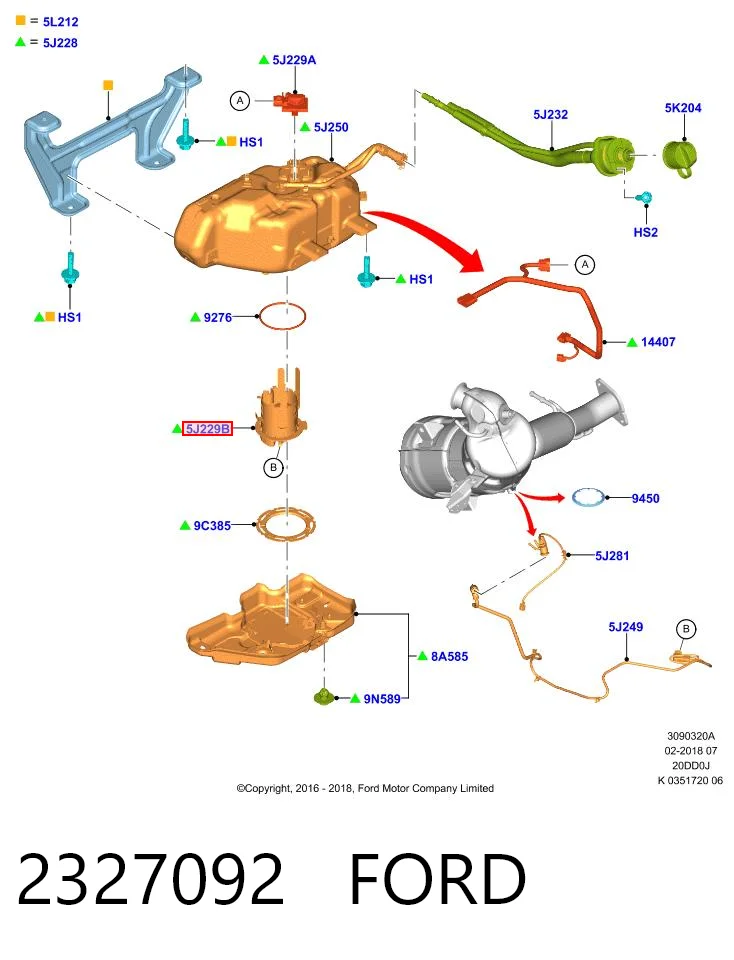 2327092 Ford Насос AD BLUE