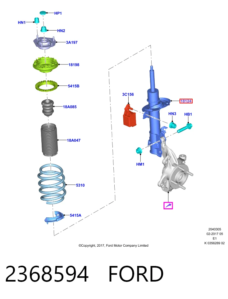Амортизатор передній, правий 560083 Sachs