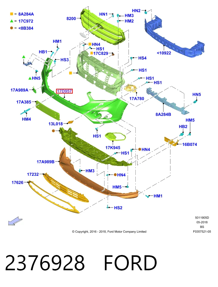 Купити 32X3071J Polcar Буфер (бампер) передній