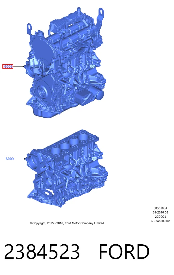 Купити GK2Q6006JB Ford Двигун