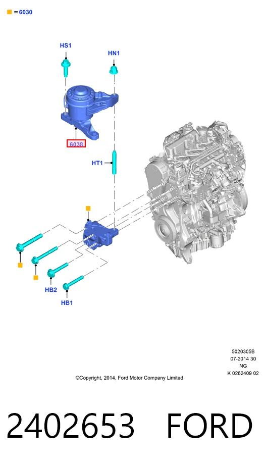 DS736F012GG Ford 