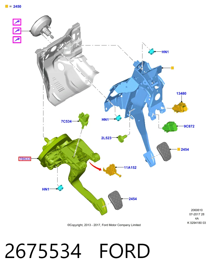 EY167B633CA Ford 