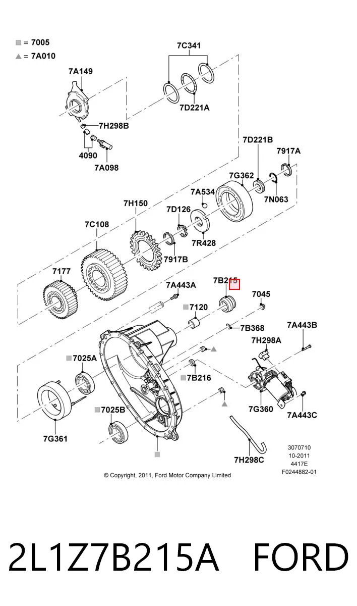 Сальник раздатки, передній, вихідний Fiat/Alfa/Lancia K04798125