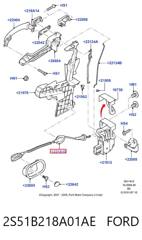 2S51B218A01AE Ford