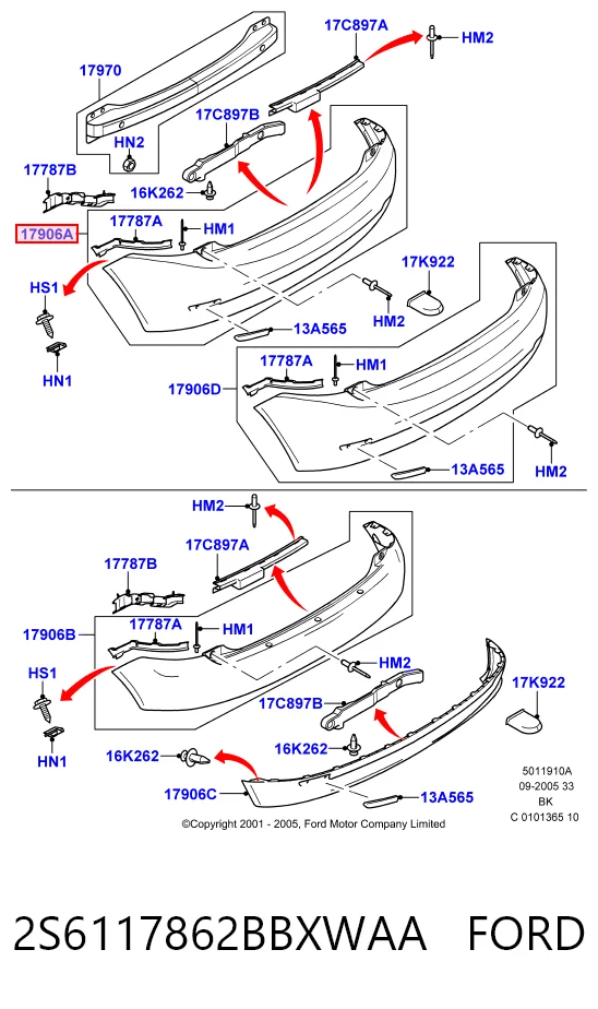 Задній бампер GP5802324877 GP