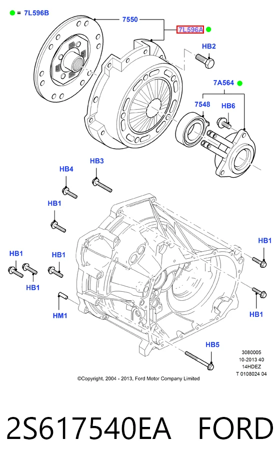 Комплект зчеплення  Mazda C40316490