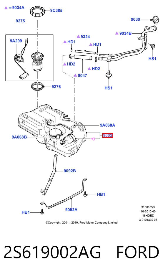  Паливний бак Ford Fusion 