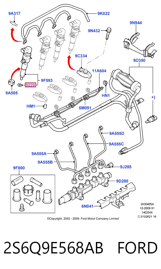 Кільце ущільнююче форсунок Citroen C1 I