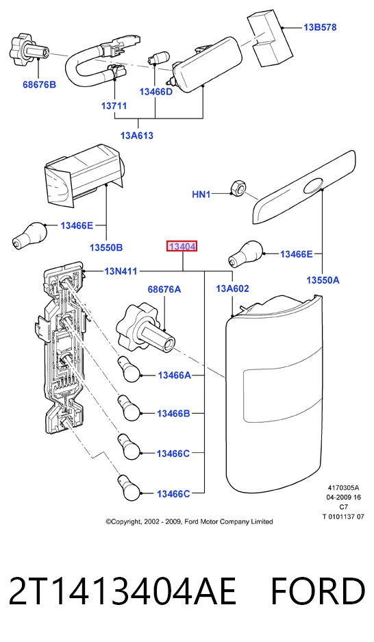 Задній правий стоп Mars Tech M510422