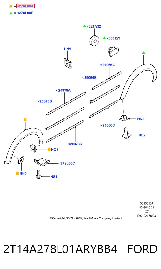 2T14A278L01ARYBB4 Ford