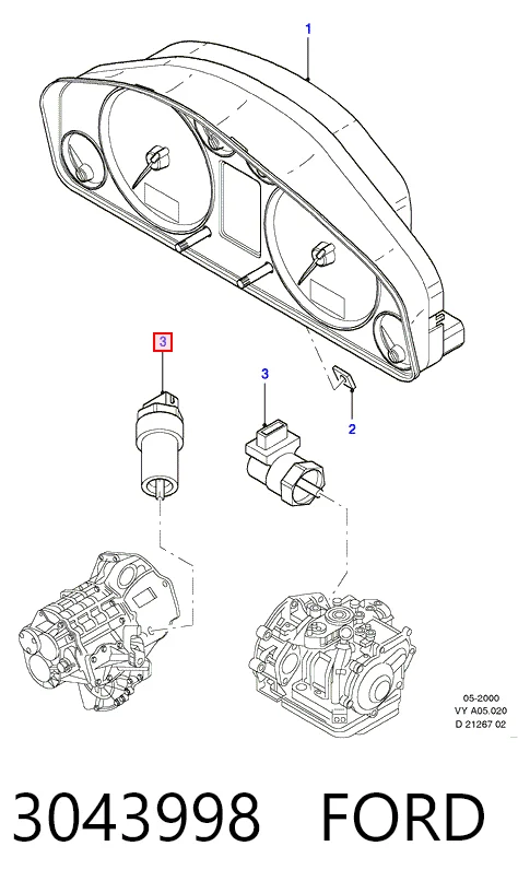  Датчик швидкості Ford Focus 1