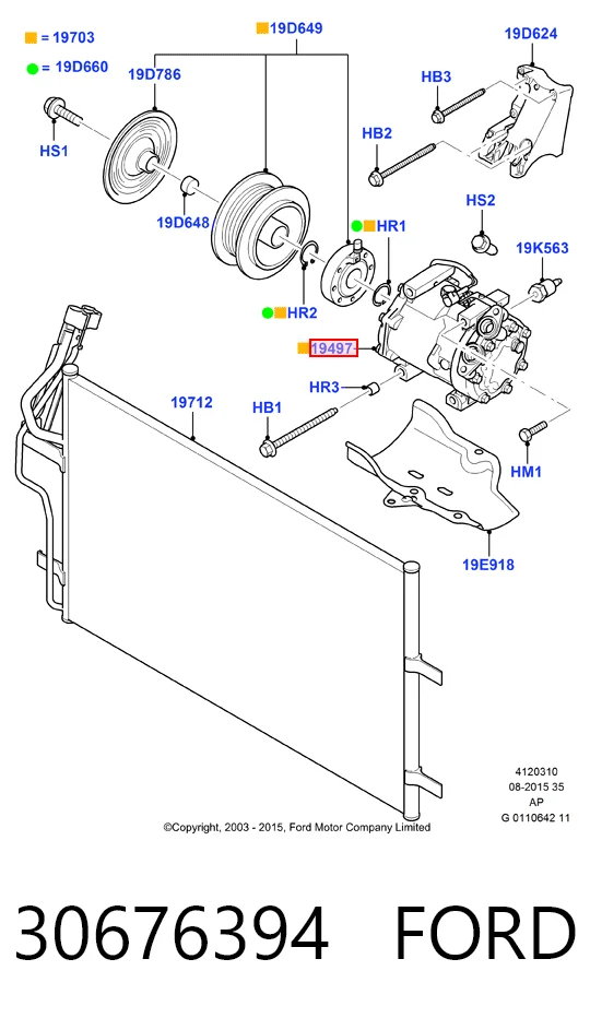 30676394 Ford Компресор холодоагенту