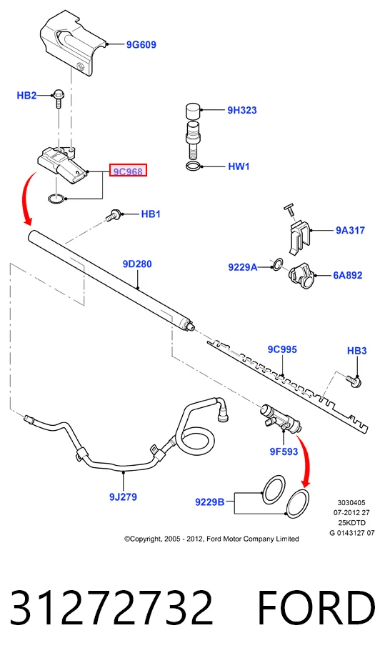 31272732 Ford Манометри