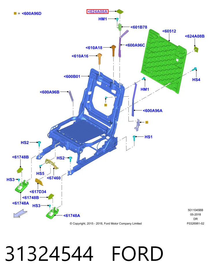 31324544 Ford Стартер двигуна