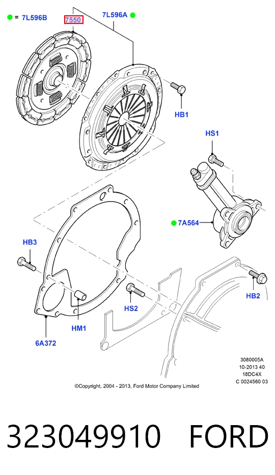 Зчеплення Ford Focus I седан (DFW) (1999 - 2005) ціна, від 38.01 USD