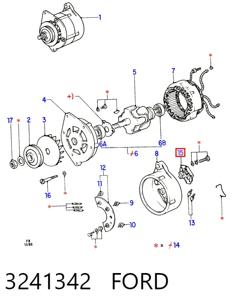 Купити Реле генератора Ford Sierra II GBG, GB4