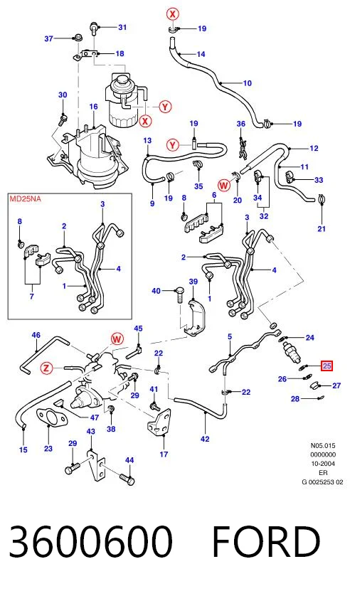 3600600 Ford Кільце інжектора