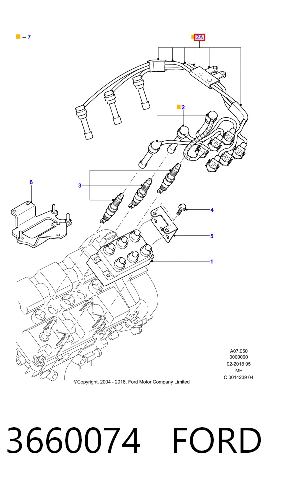  Високовольтні дроти Ford Mondeo 2