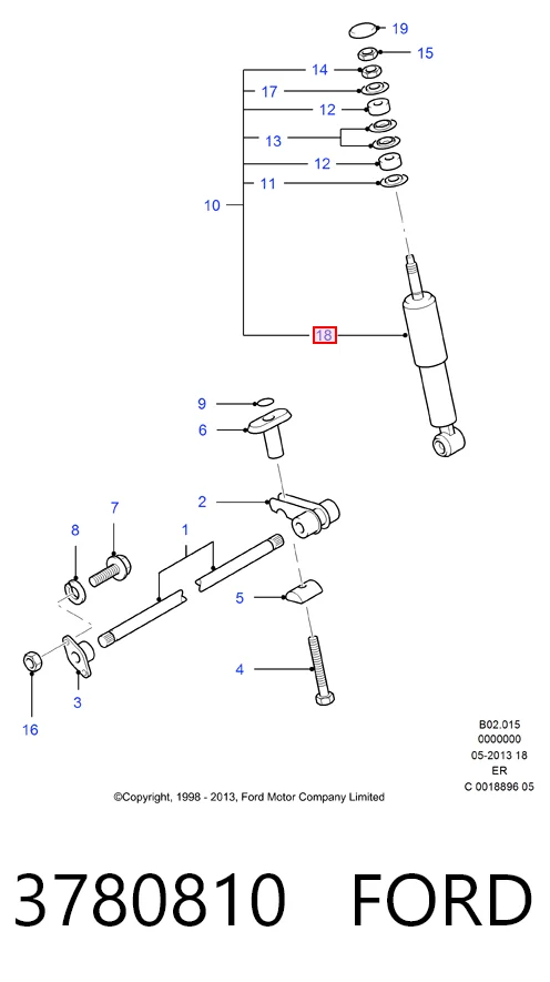 HMP2M3418124CA Hmpx Стійка передня