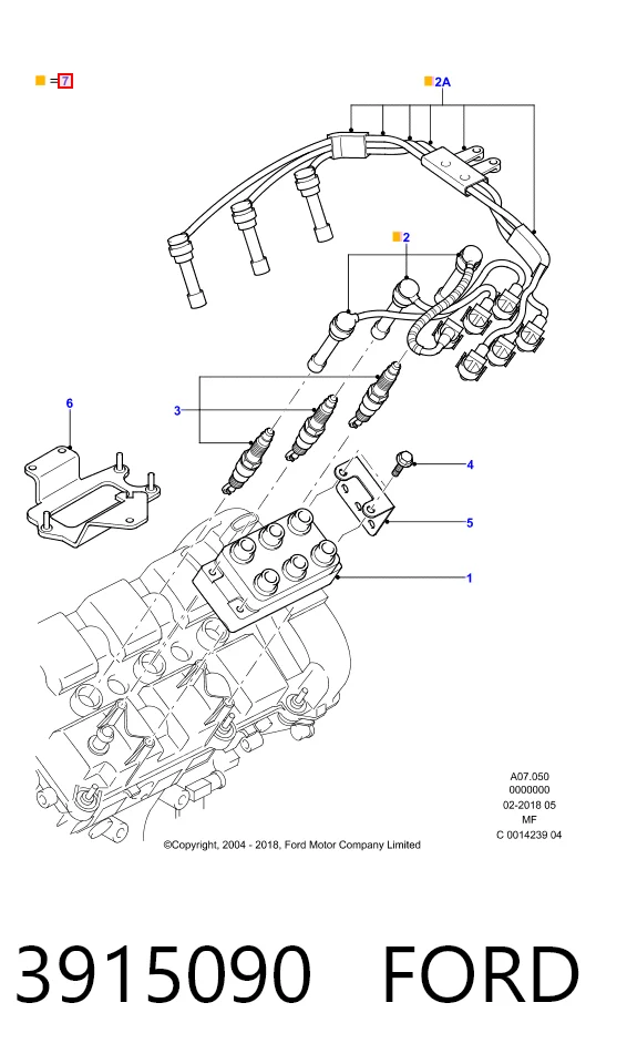 Дріт високовольтний Ford Mondeo II