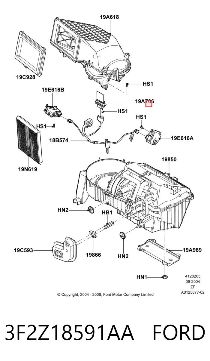 3F2Z18591AA Ford Регулятор оборотів пічки