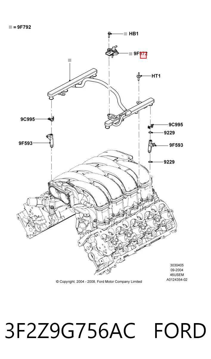 3F2Z9G756AC Ford Манометри