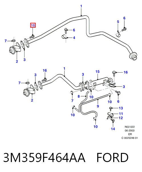 HMP3M359F464AA Hmpx Радіатор системи EGR рециркуляції вихлопних газів