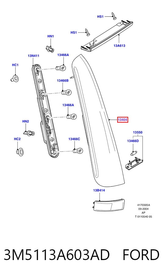  Лівий стоп Ford C-Max 