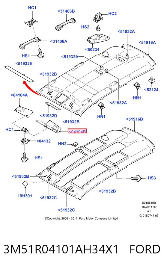Козирок сонцезахисний автомобіля Ford C-Max мінівен (DM2) (2003 - 2007) ціна, від 5.67 USD