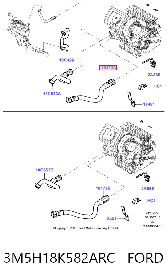 3M5H18K582ARC Ford 