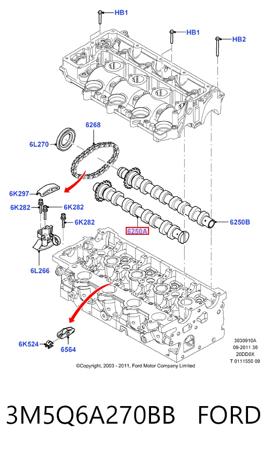 Шток двигуна, впускний Ford Kuga I позашляховик (CBV) (2008 - 2012) ціна, від 70.78 USD