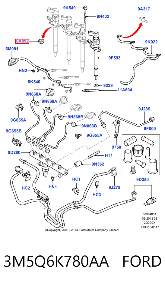  Кільце форсунки Ford S-Max 