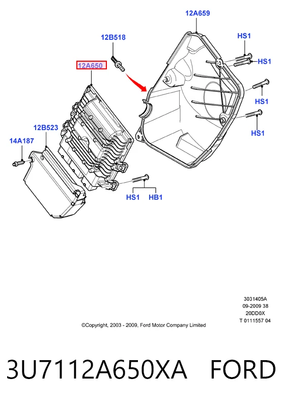 Блок електронного управління на Ford C-Max  DM2