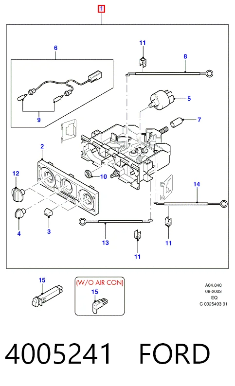 4005241 Ford Механізм управління кондиціонером