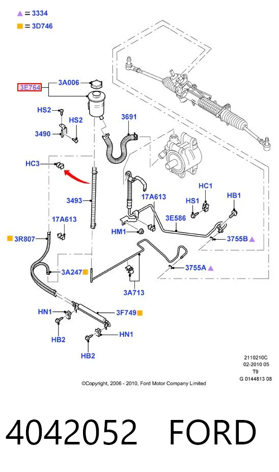 Купити SPK268F SPK Бачок насоса ГПР