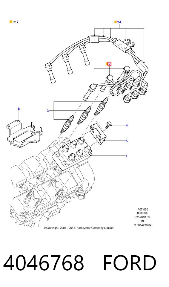 Проводи високовольтні на Ford Mondeo II BFP