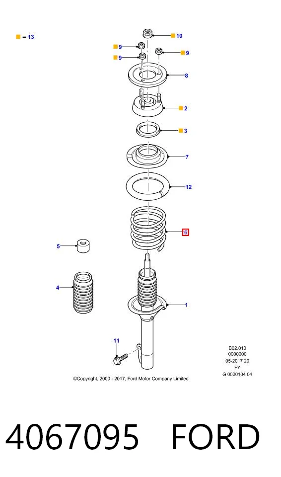Пружина передня DP Group SS2107 ціна, від 37.28 USD