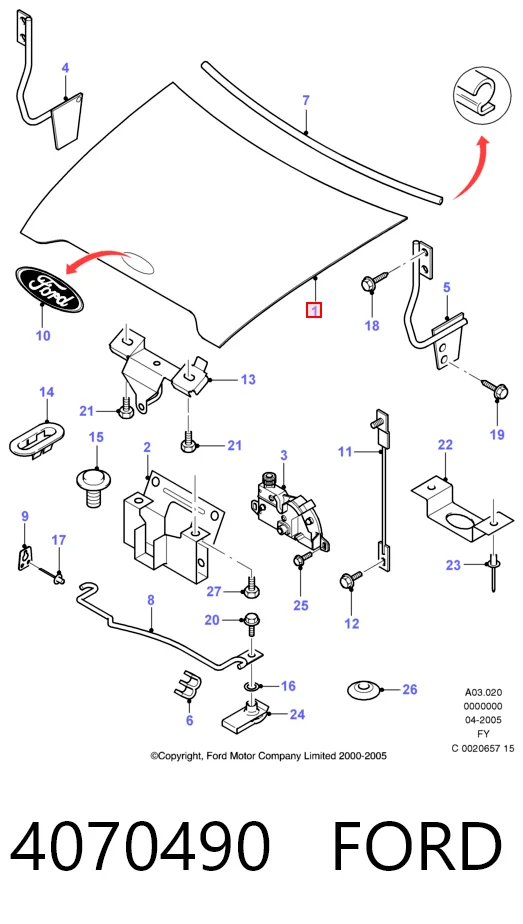 Купити Капот Ford Transit V V184/5
