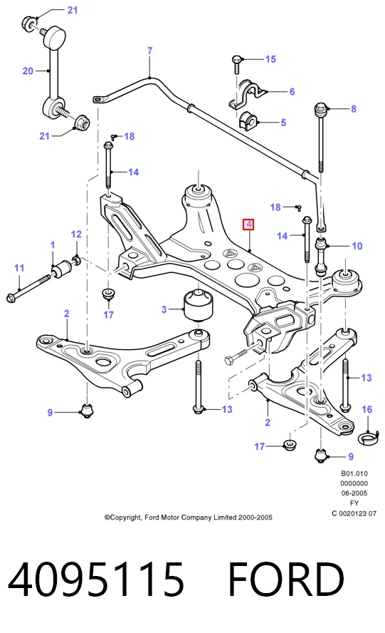  Підрамник передній Ford Transit 5