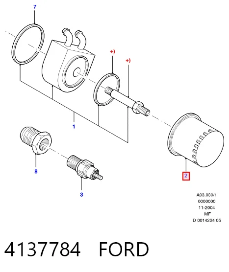 4137784 Ford Фільтр масла