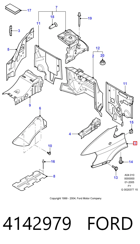 Купити Крила Ford Transit V V184/5