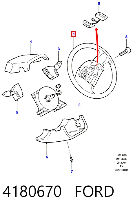 Рульове колесо на Ford Transit V V184/5