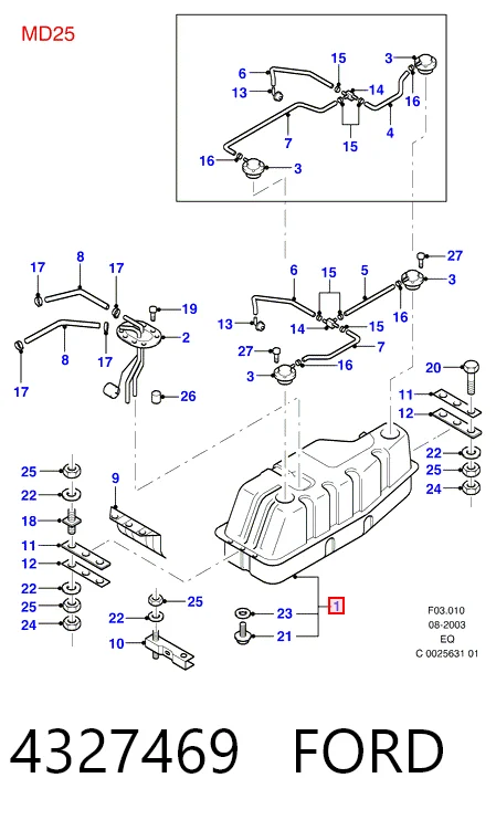 Купити Паливний бак Ford Ranger  ER