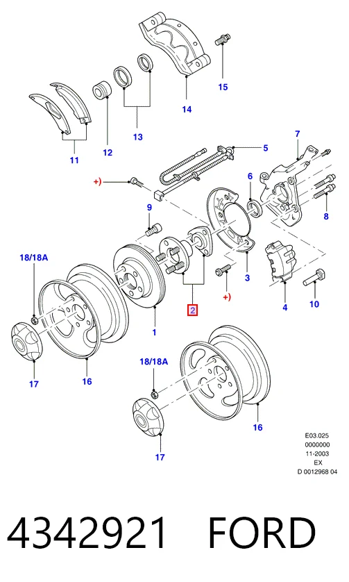  Передня маточина Ford Explorer 