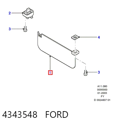 Козирок протисонячний на Ford Transit V V184/5