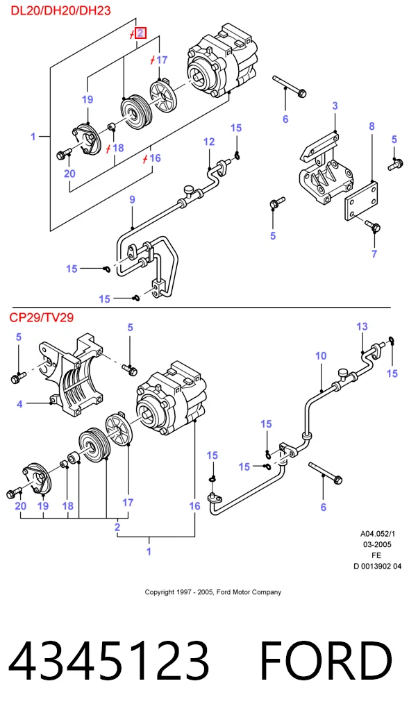  Компресор кондиціонера Ford Scorpio 2