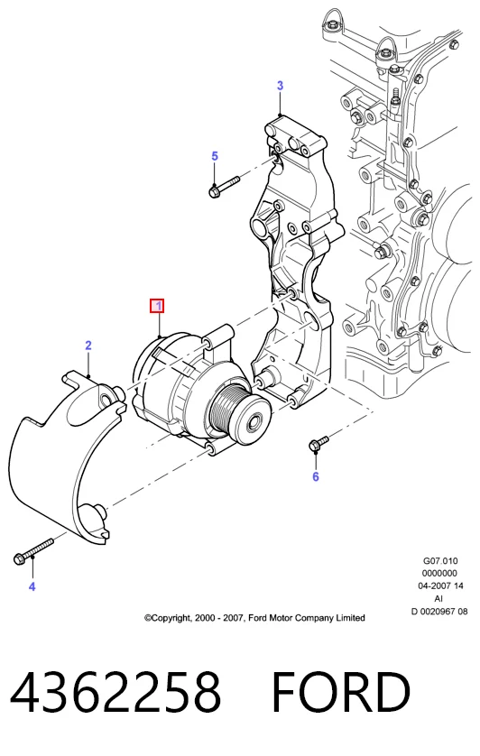 4362258 Ford Авто генератор