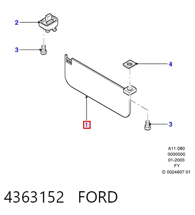 Купити Сонцезахисний козирок Ford Transit V V184/5