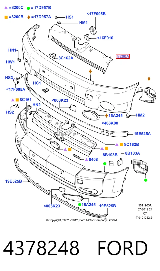Решітка Ford Transit V